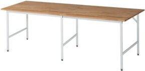 Rau Arbeitstisch Jerry höhenverstellbar braun B/T/H: 250 x 100 x 80-85 cm - Bild 1