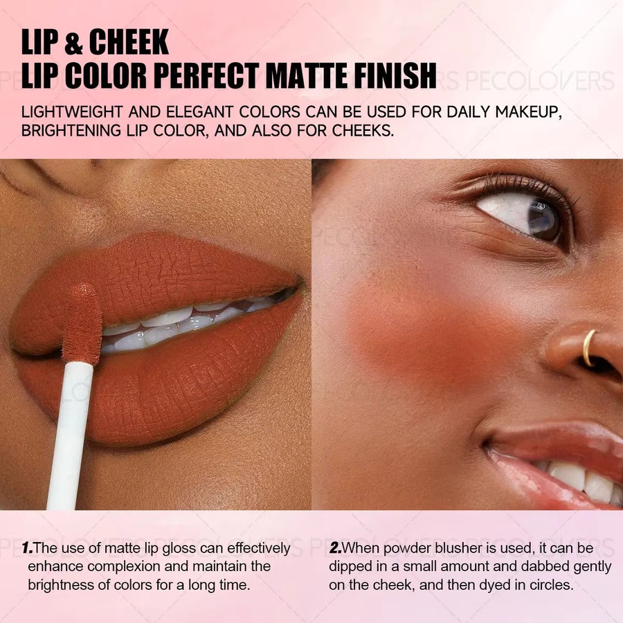Mattierter Samt-Lipgloss, lila/schwarz/dunkelrot - Bild 5