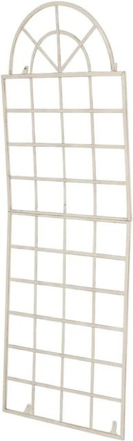 DELUKE Rankgitter GUNNAR aus Metall in Antik-Creme als Rankhilfe für Kletterpflanzen und Gartendekoration, B: 70 cm, H: 180 cm - Bild 1