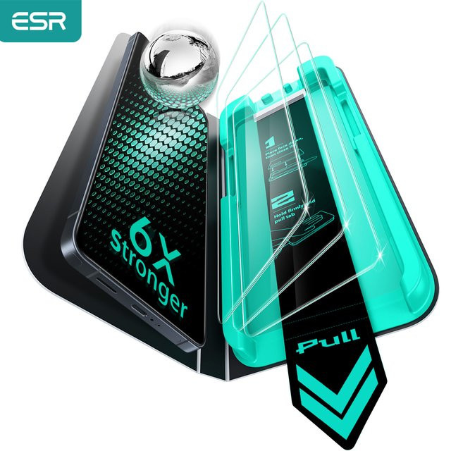 ESR UltraFit Armorite Displayschutzfolie für Samsung Galaxy S26 Ultra, 3 Stück, HD Klar/Sichtschutz, transparent - Bild 1