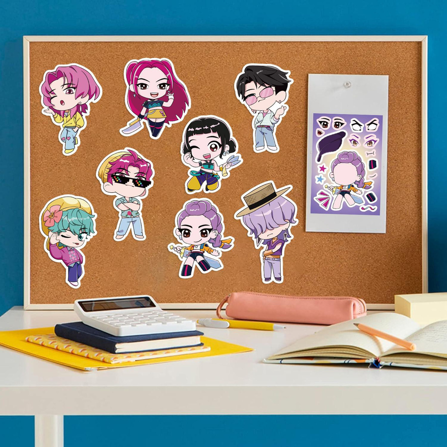 Yiran toy 1 Cartoon KPOP Dämonenjäger Serie Aufkleber 8-teiliges Set - Bild 4