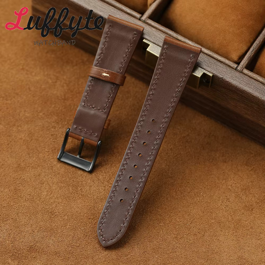 luffyte Uhrenarmband Echtleder, Rindsleder, Unisex - Bild 1