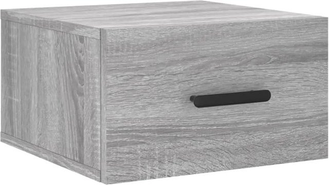 vidaXL Wand-Nachttisch in Grau Sonoma, B/T/H: 35 x 35 x 20 cm - Bild 1