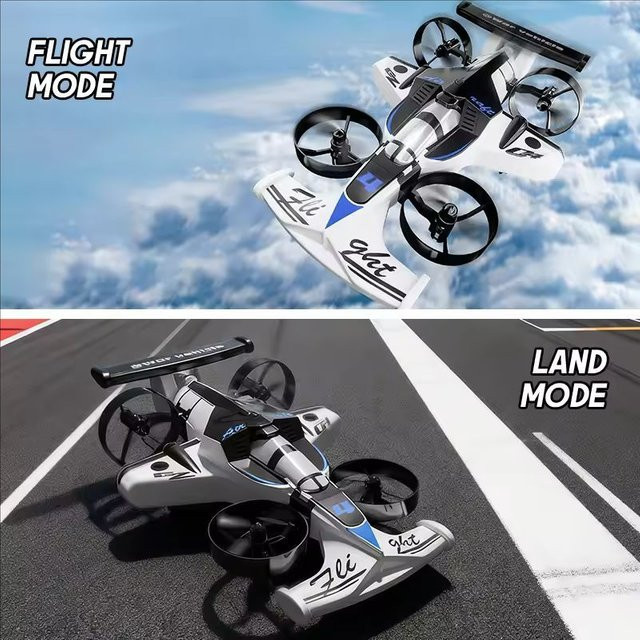 ANTSIR CZ04 Land-Air Dual-Use RC Quadcopter, 2 in 1 Spielzeugauto, Drohne, ferngesteuert, 360 Rotation - Bild 1