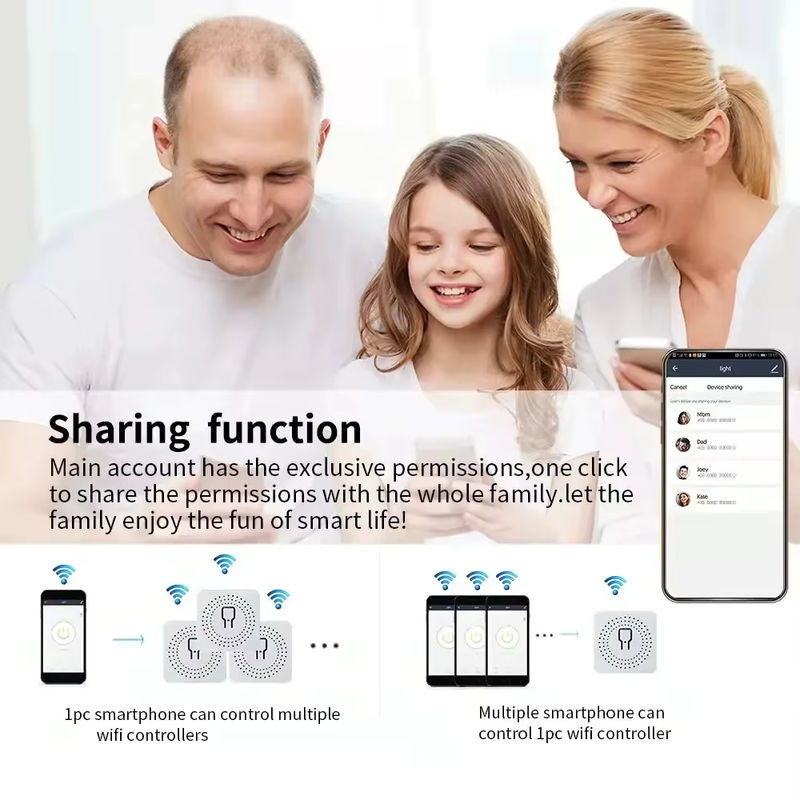 Tuya WiFi Smart Switch Modul für 2-Wege-Steuerung, 16A Mini-Schalter kompatibel mit Tuya App, Smart Life, Alexa und Google Assistant - Bild 4