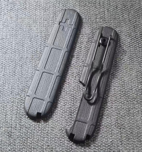 1 Paar handgefertigte Nylon-Handwaagen mit Clip in Schwarz für 91 mm Victorinox Schweizer Taschenmesser - Bild 1