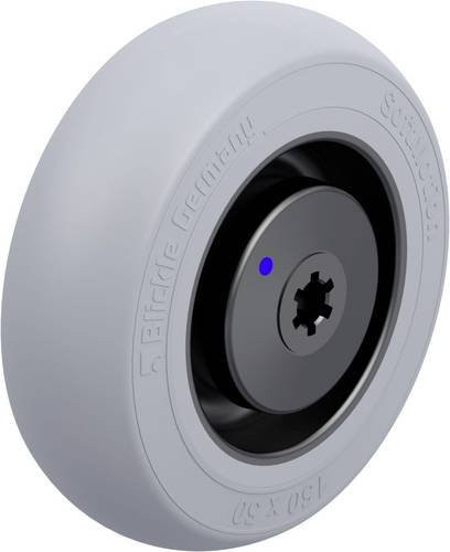 Blickle Rad POES 150/12XKA-SG in Grau und Schwarz mit 150 mm Durchmesser und einer Tragfähigkeit von 280 kg - Bild 1