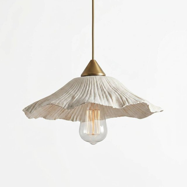 Opviq Pendelleuchte aus Kunststoff in Weiß mit E27 Fassung, Höhe: 75 cm, Breite: 38 cm, Tiefe: 38 cm - Bild 1