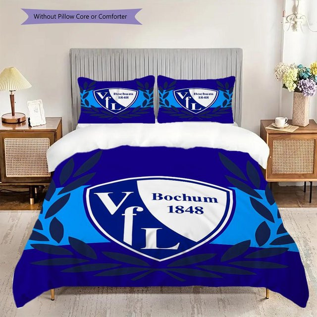 Manus Home Bettwäsche Set VfL Bochum 1848 Blau, 1 Bettbezug und 2 Kissenbezüge, B/H: 220 x 240 cm - Bild 1