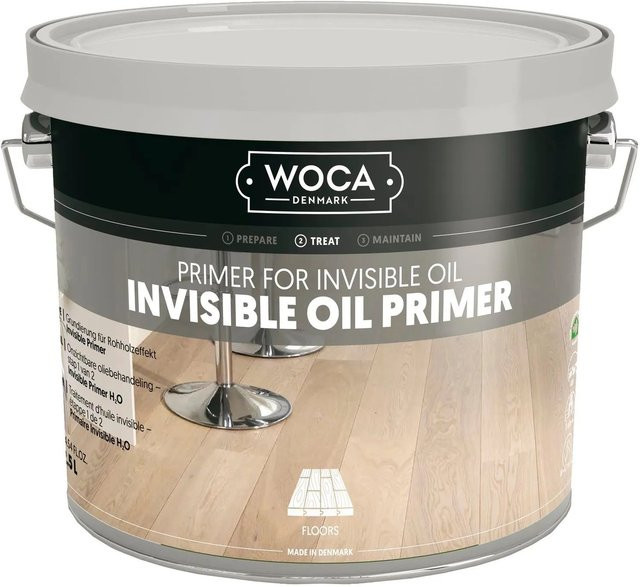 Woca Invisible Primer 2,5 Wasserbasierte und schnell trocknende Grundierung für Holzböden in Transparent - Bild 1