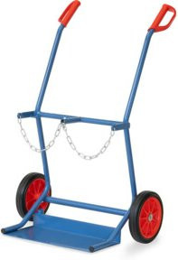 Fetra Stahlflaschenkarre 51006 in Blau mit 100 kg Tragkraft - Bild 1