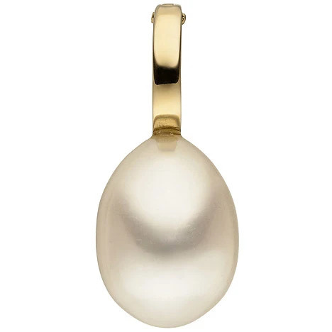 Colfem Anhänger 585 Gelbgold, Perle, Unisex - Bild 1