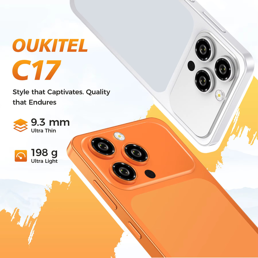 OUKITEL C17 Smartphone in Silber mit Android 16, 6,52-Zoll-Display, 12 GB RAM, 32 GB ROM und 5000 mAh Akku - Bild 4