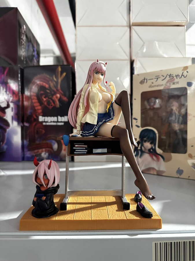 MIFEN Darling in the FranXX Figur Zero Two Schuluniform Schwarze Strümpfe Version PVC - Bild 4