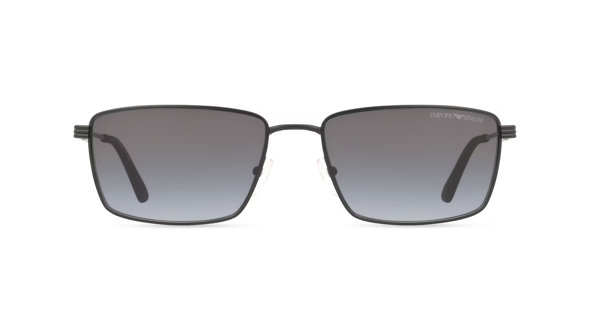 Emporio Armani 0EA2169 Sonnenbrille, Vollrand, Eckig, Metall, Herren, schwarz - Bild 1