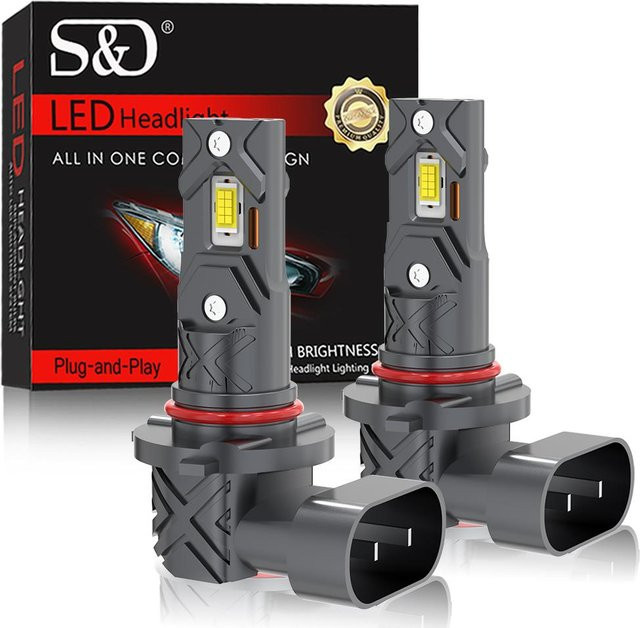 2 Stück H8 H11 9005 HB3 9006 HB4 LED Scheinwerferlampen Set mit 20000LM und 16Core CSP Technologie, Canbus, 6500K Weiß, 12V, Plug & Play für Autolampen und Nebelscheinwerfer - Bild 1