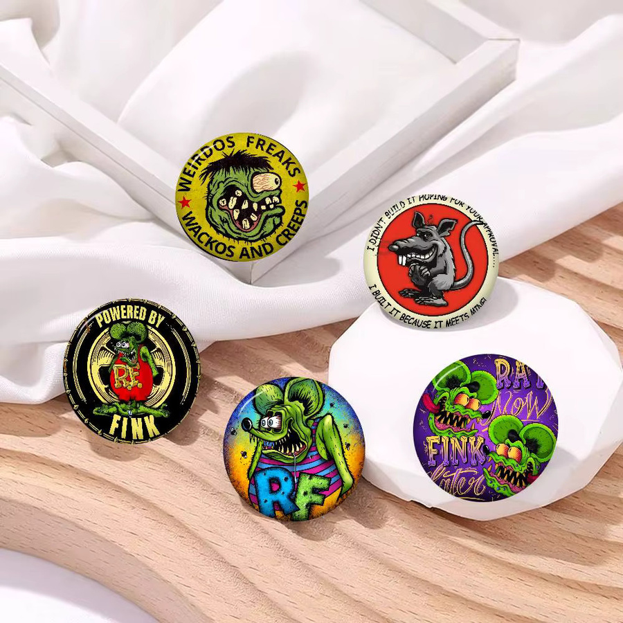 Anime-Brosche, Cartoon-Anstecknadel, Fink, Logo - Bild 2