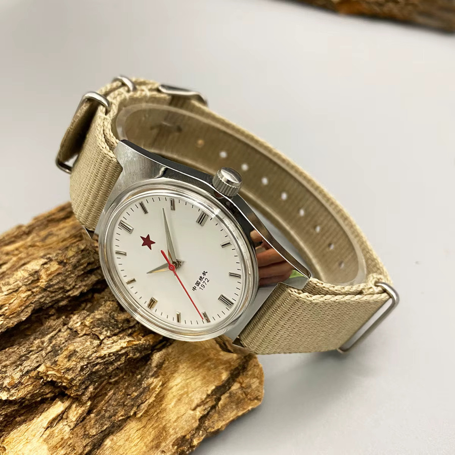 HEIMDALLR Analoguhr, Handaufzug, Edelstahl, 36 mm, Herren, Weiß - Bild 5