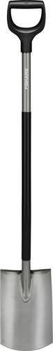 Fiskars Ergo+ Gärtnerspaten mit gebogenem Schaft in Orange-Schwarz mit einer Arbeitsbreite von 19,3 cm - Bild 1