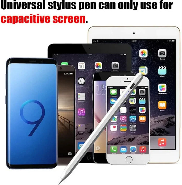 OUYUANSU Apple Slim kapazitiver Touchscreen-Stift in Weiß für iPad, Android und Microsoft Tablets - Bild 1