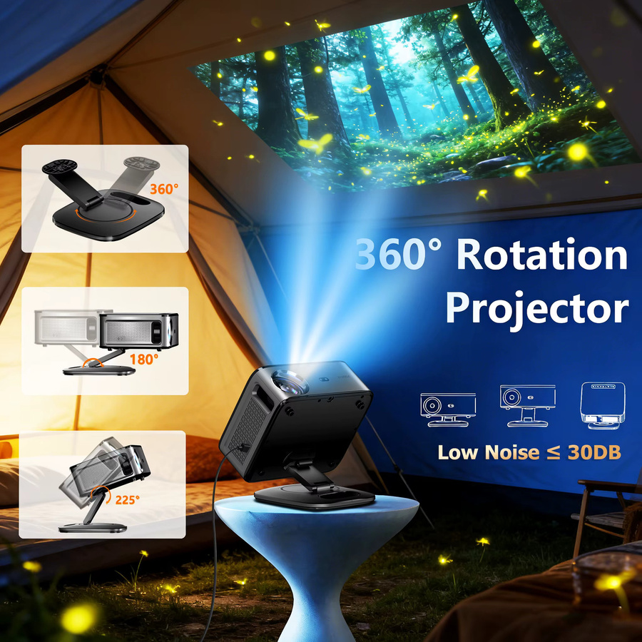 XIWBSY 4K Google TV Projektor mit Android 11.0, 42000 Lumen Smart Videoprojektor mit WiFi6 und Bluetooth 5.4 für dein Heimkino - Bild 4
