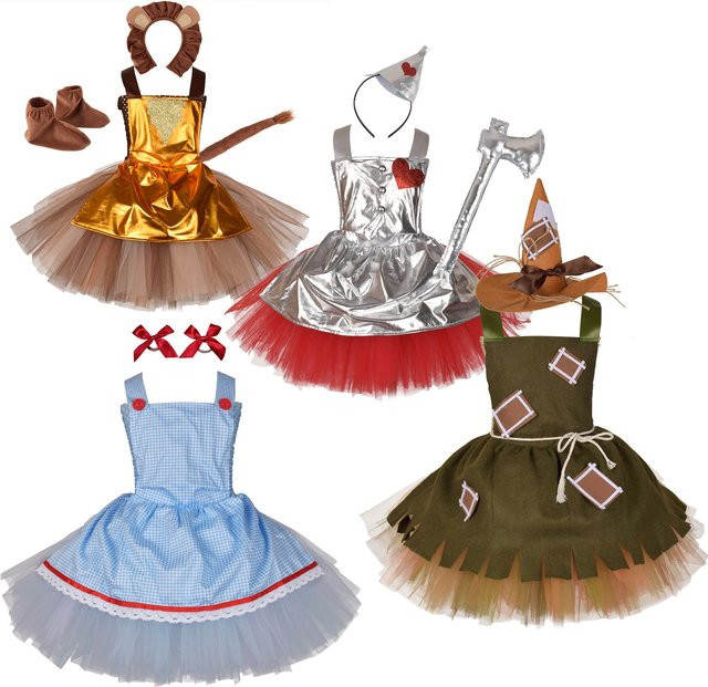 Theeper Wizard of Oz Clown Witch Scarecrow Kostüm Set - Bild 1