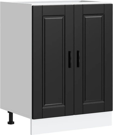 Küchenunterschrank DELUKE THEO mit Türen, Schwarz, B/T/H: 60 x 46 x 81,5 cm