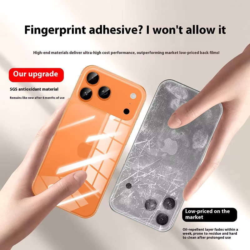 3er-Pack Matte Hydrogel Schutzfolien für Apple iPhone 17 Pro Max, iPhone 17 Pro und iPhone 17 Air aus weichem TPU, Transparent - Bild 4