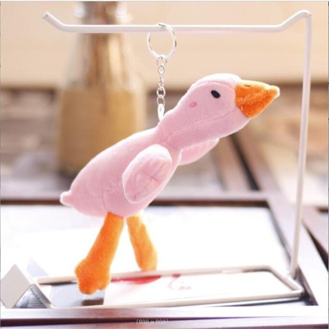 Yiran toy Schlüsselanhänger Gänseanhänger Plüschtier, Weiß, 15cm, Unisex - Bild 1