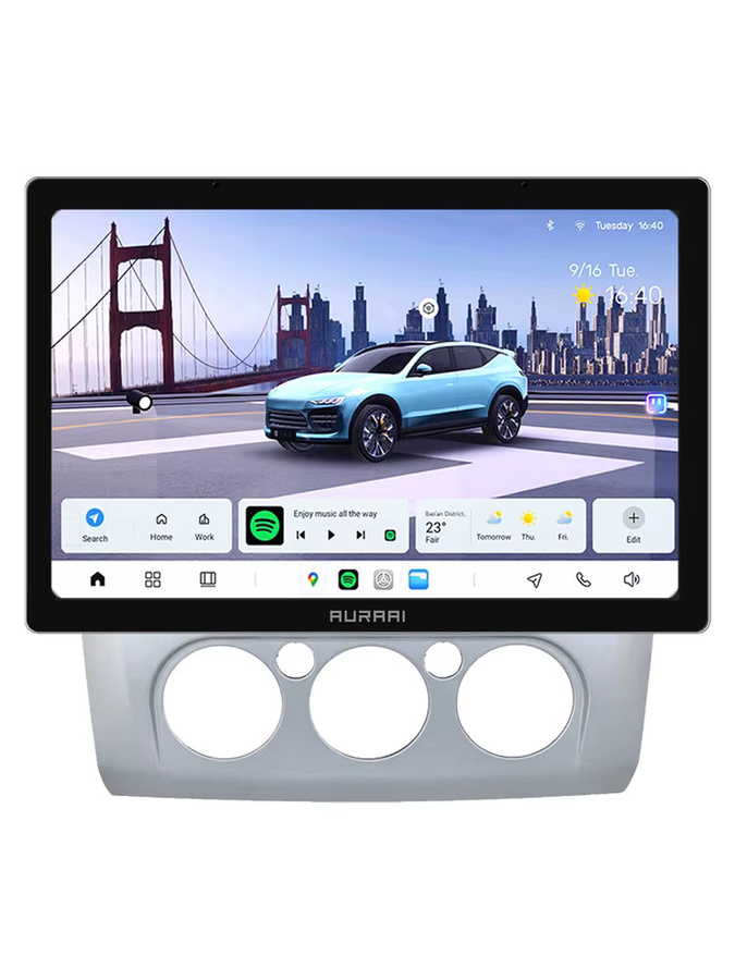 AURAAI Intelligentes Carplay Android Auto Radio für Ford Focus Mk2 Mk3 2004 - 2011 mit GPS, ADAS, 360 Kamera und 8+256G Speicher in Schwarz - Bild 7