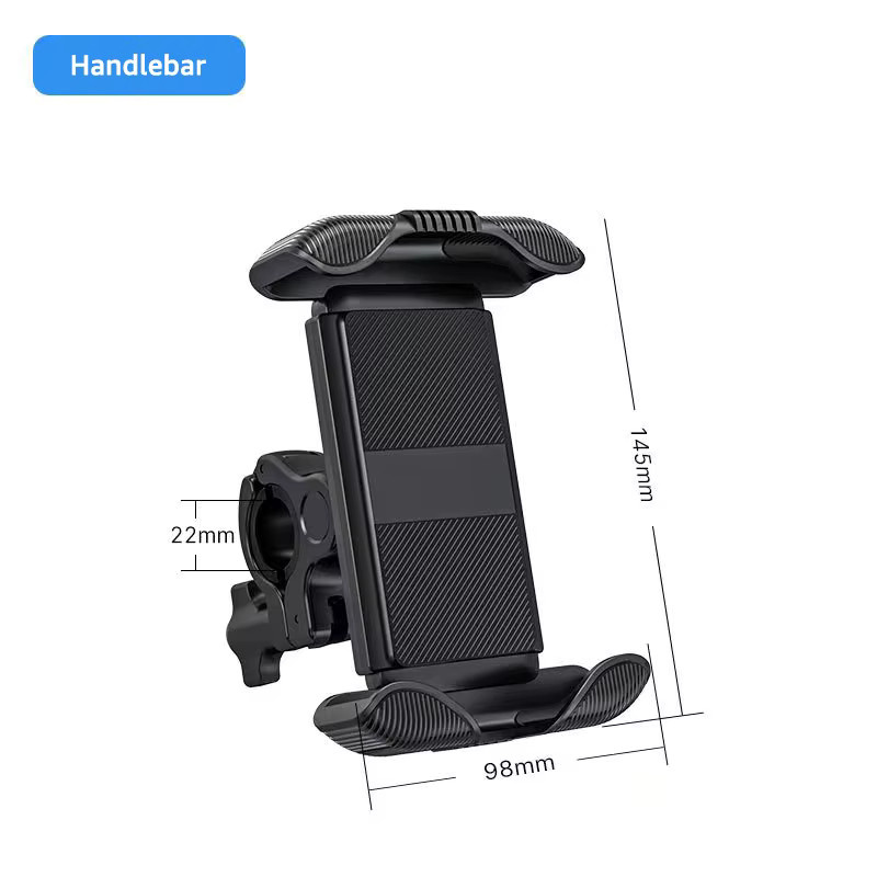 iBudim Universelle Motorrad-Rückspiegel-Handyhalterung 360 Grad drehbar in Schwarz für Motorrad, Fahrrad, ATV, Roller und Kinderwagen - Bild 7