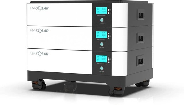 FM-SOLAR PV Akku Speicher 30 kWh LiFePO4 Lithium Stapelbar 51,2V 600Ah Weiß - Bild 1