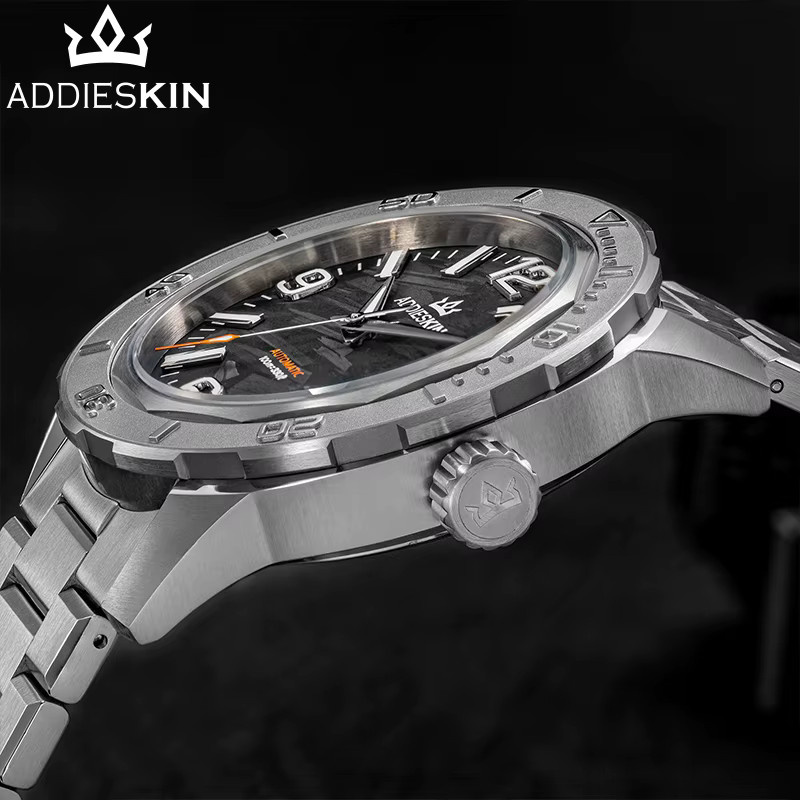 AddiesKin Armbanduhr Automatik, Edelstahl, Schwarz, Herren - Bild 2