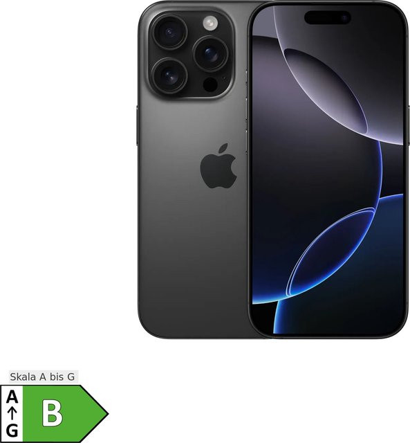 Apple iPhone 16 Pro Smartphone, 256 GB, Titan Schwarz, 5G - Bild 1
