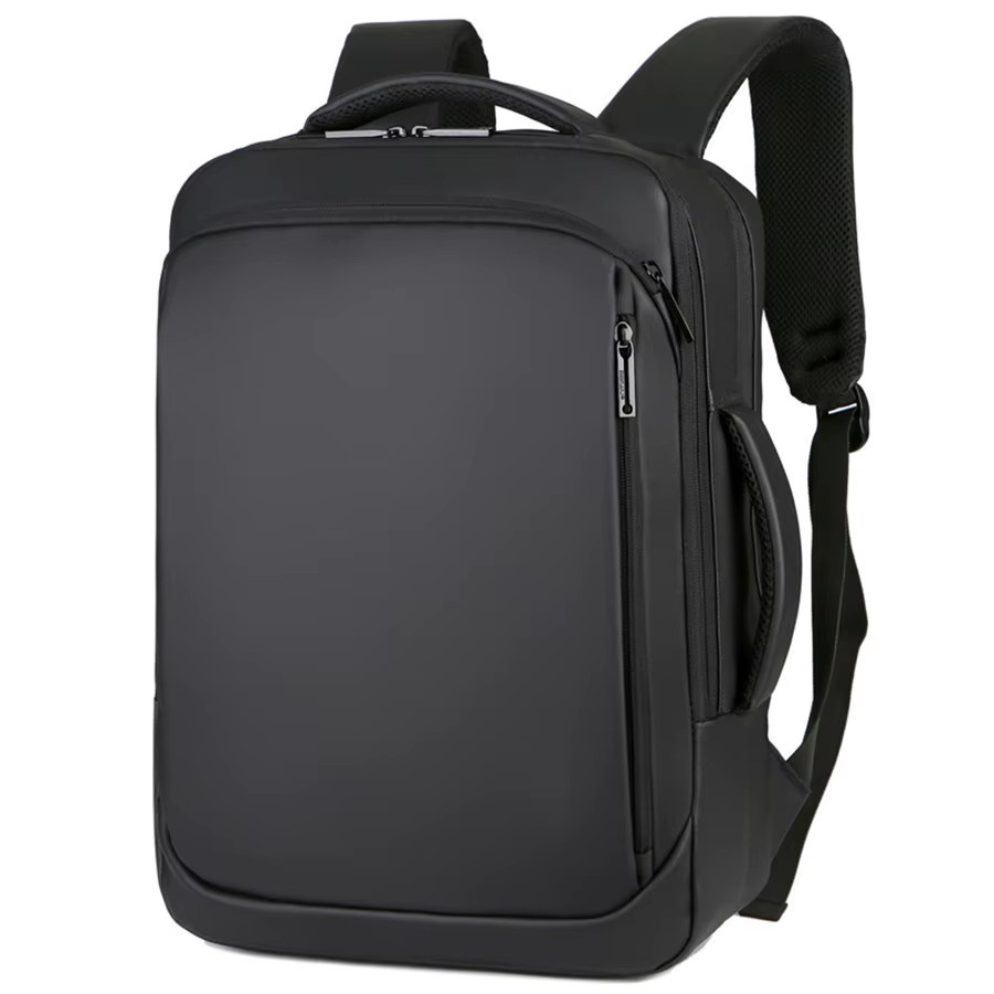 DIDA BEAR USB-Lade-Schulrucksack aus wasserdichtem Oxford-Material für 15,6 Zoll Laptops, Schwarz oder Grau mit USB-C Anschluss - Bild 2