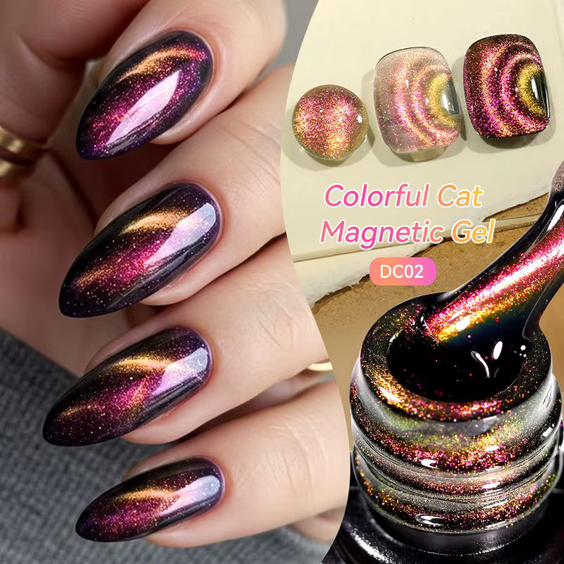 LILYCUTE Magnetischer Nagellack, Chameleon 9D Glitter, 7 ml - Bild 4