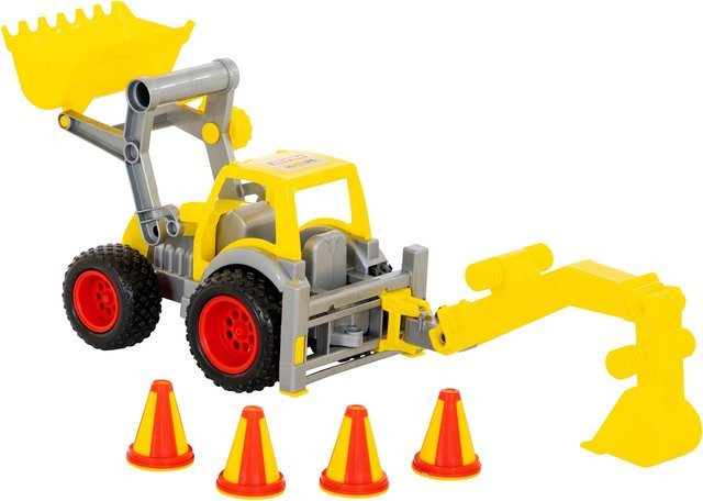 Wader ConsTruck Radlader mit Heckbagger, Fahrzeuge, ab 1 Jahr - Bild 1