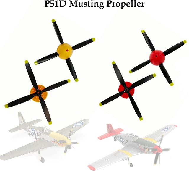 Sayzon 5CH P51D Musting RC-Flugzeug, Rot/Gelb - Bild 1