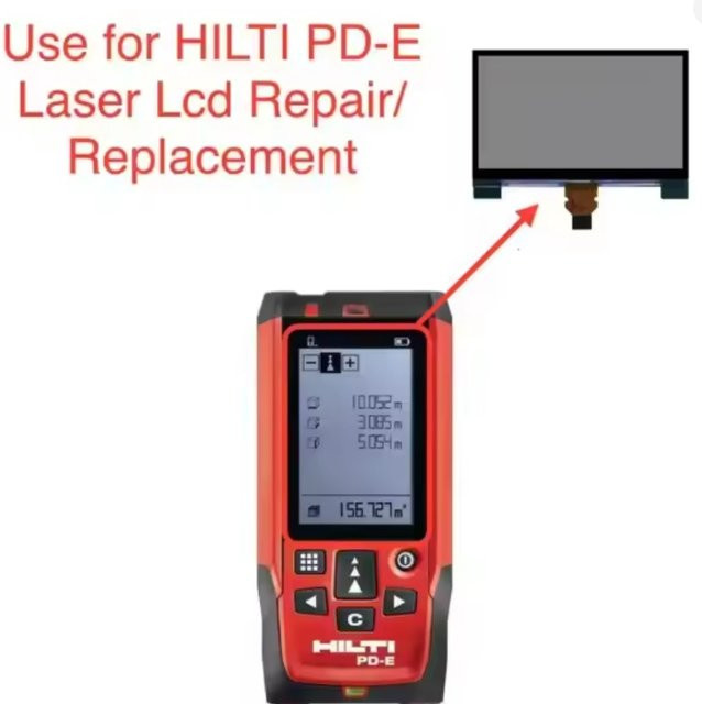 Hilti Ersatz-LCD-Display für Laser-Entfernungsmesser PD-E in Schwarz - Bild 1