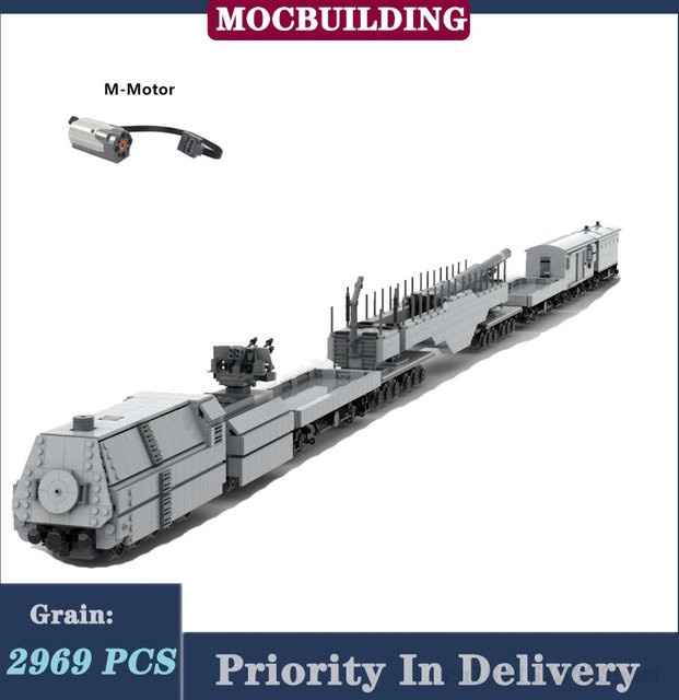 MOCBUILDING Montage Bausteine Panzerfahrzeug Set in Grau aus Kunststoff - Bild 1