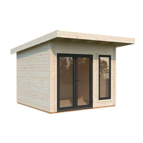 Palmako Gartenhaus Aurelia aus Fichtenholz mit Pultdach in Natur - Bild 3