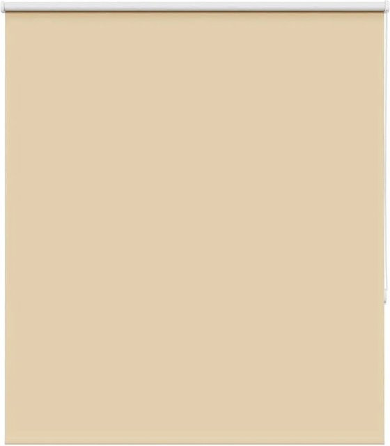 vidaXL Verdunkelungsrollo Beige aus Polyester, B/H: 130 x 130 cm - Bild 1
