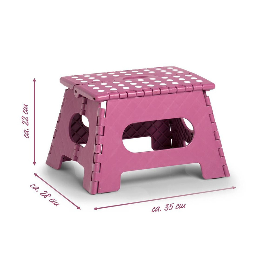 Zeller Klapphocker in Beere, B/H/L: 28 x 22 x 35 cm - Bild 2