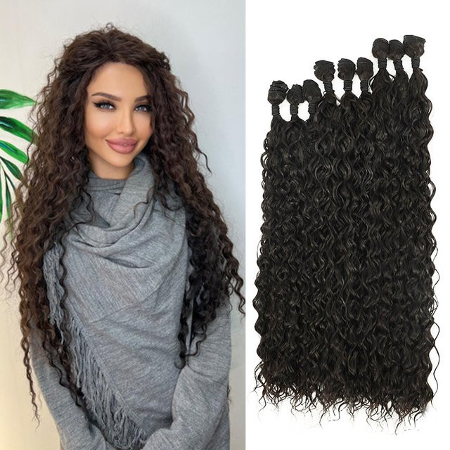 Booming Hair Synthetische Lockige Haarverlängerung, 320g, Damen - Bild 1