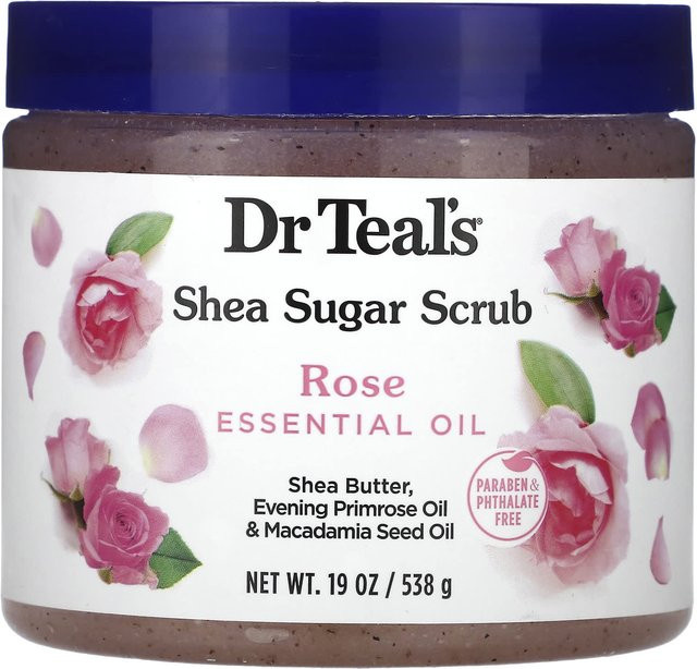 Dr. Teal's Shea-Zucker-Peeling, Rosenöl, 538 g - Bild 1