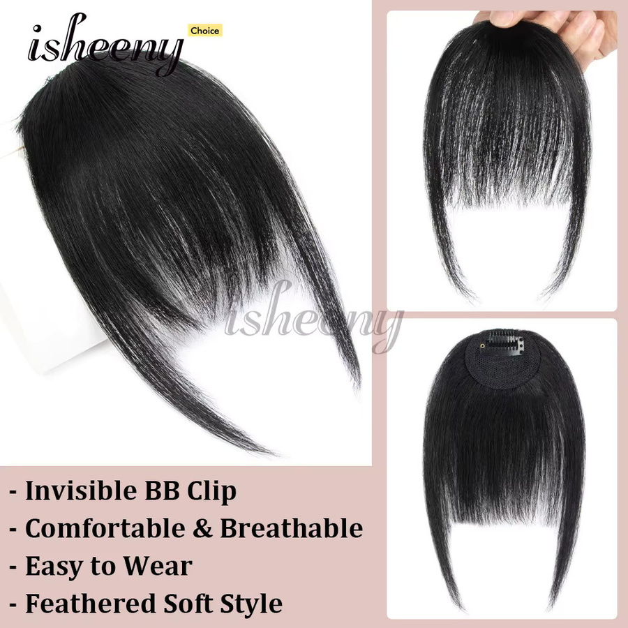 Isheeny One Clip-in Echthaar-Pony, glattes Haarteil, Damen - Bild 3