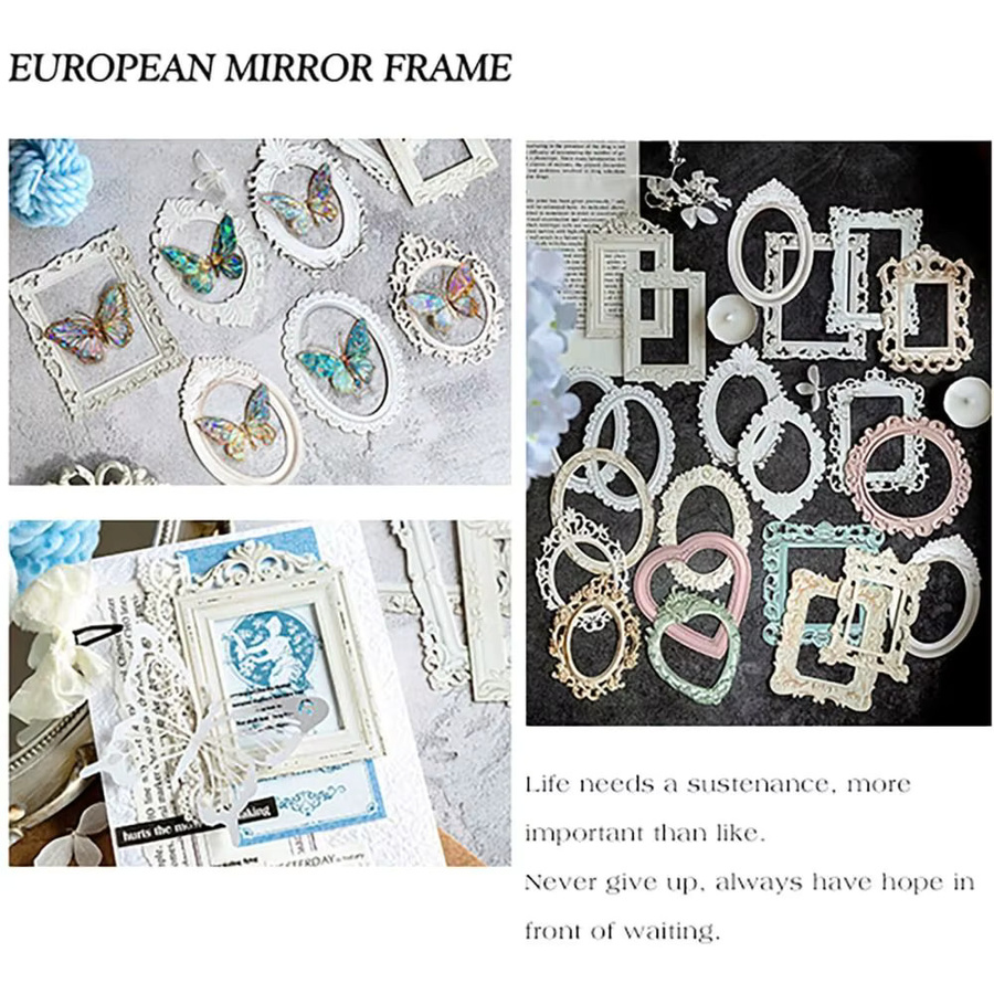 Set mit 4 Scrapbook-Papieren im Vintage-Stil mit geprägter Textur und Hohlprägung - Bild 3