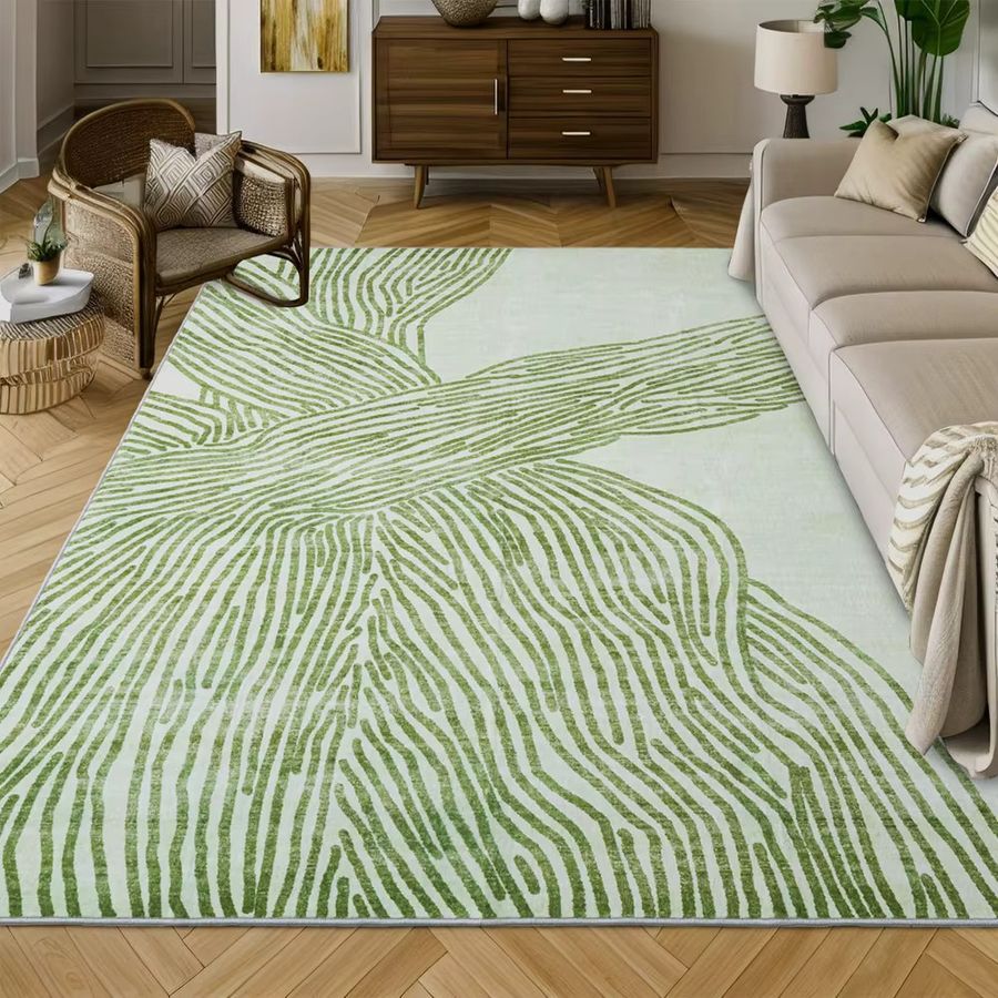 VIKAMA Luxus-Teppich im französischen Stil als rutschfeste Bodenmatte für Wohnzimmer und Schlafzimmer - Bild 1