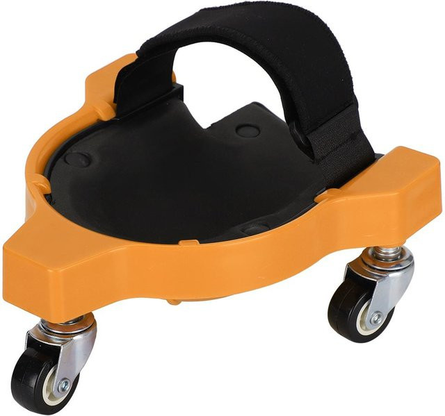 Multifunktionale Gleit-Knieschoner Universalrad für Holzbearbeitung in Gelb - Bild 1