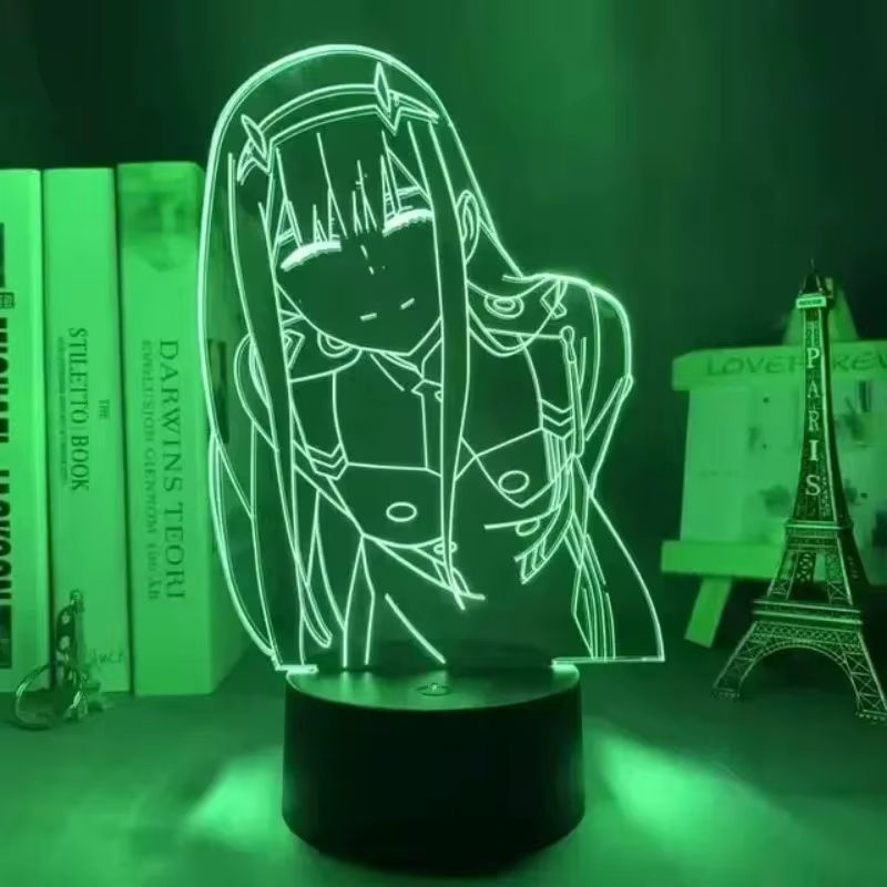 Bandai Darling in The Franxx Zero Two Actionfigur 3D LED Acryl Schreibtischlampe bunt / mehrfarbig - Bild 5